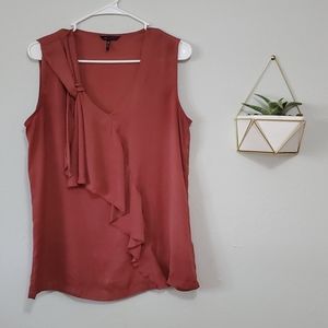 Draped front tank top